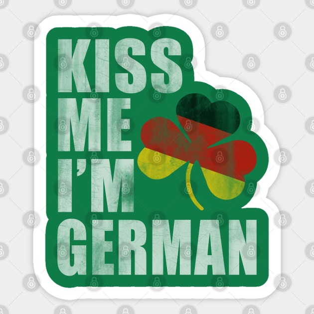 Kiss Me Im German St Patricks Day Sticker by E